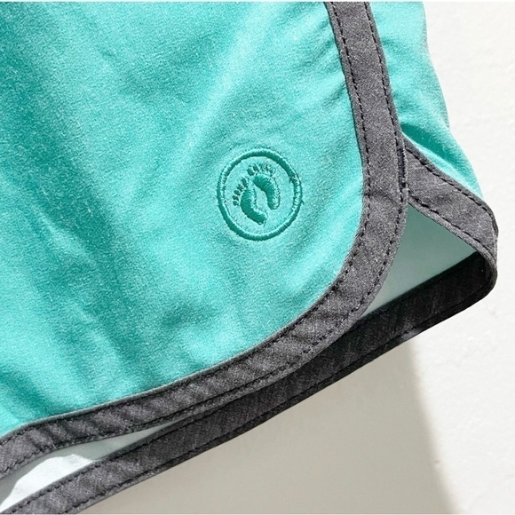 HANG TEN Men’s Board Shorts Gray Green Stripe Drawstring Hook & Loop Closure 32 - Picture 3 of 8